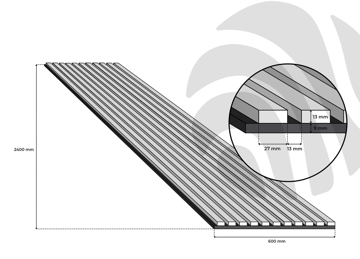 Acoupanneau classique dimension