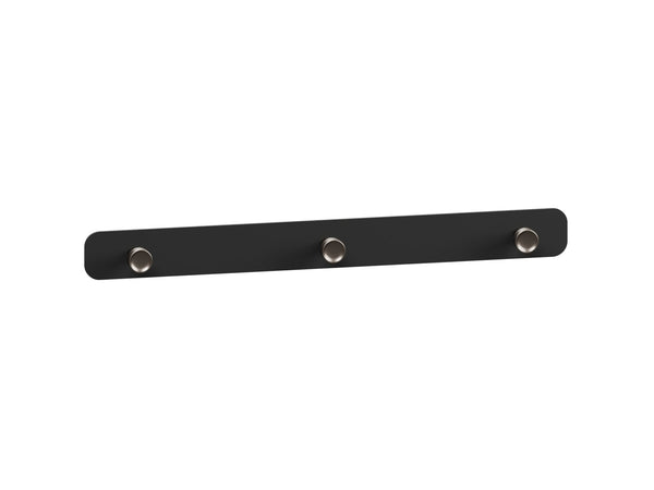 porte manteaux x3 noir — fond blanc