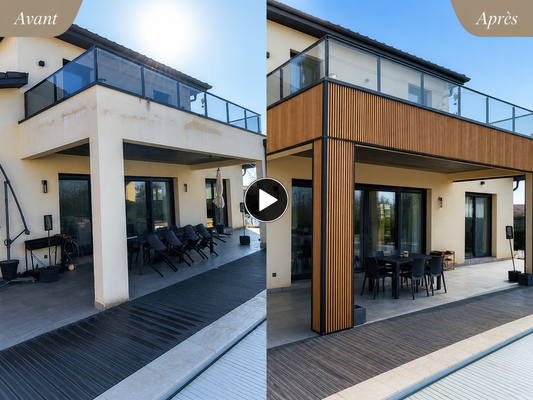 Rénover une façade avec du caractère : le bardage métallique effet bois Woodline