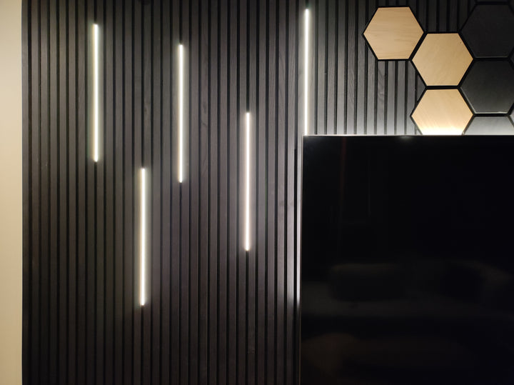Profilé LED | Diffuseur noir – Wood Vibe