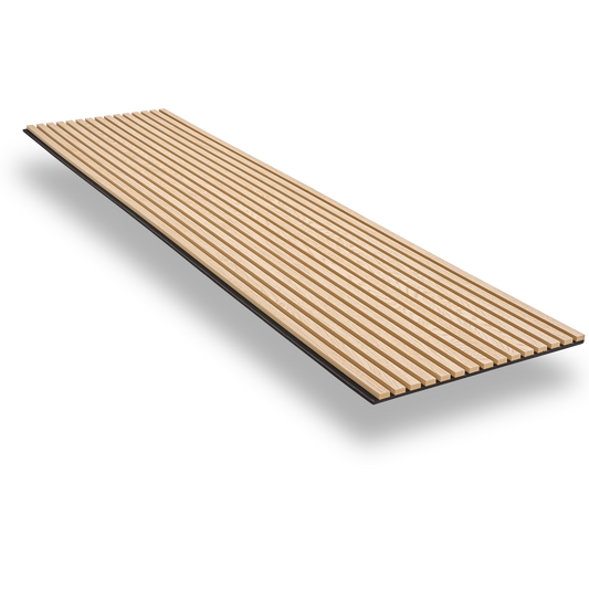 Acoupanneau® en chêne clair avec feutre noir, vue en perspective