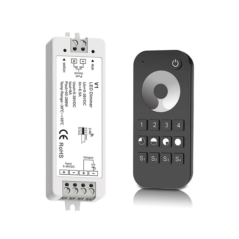 Telecommande et recepteur pour led woodvibe