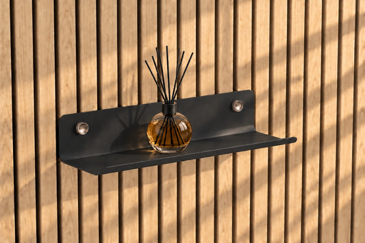 Étagère noir 40cm tasseaux.