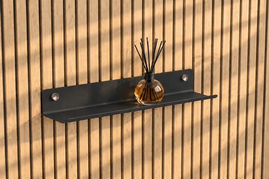 Étagère noir 56cm tasseaux.