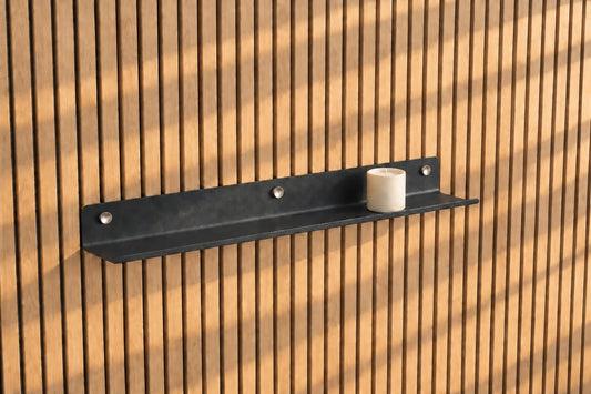Étagère noir 80cm tasseaux.