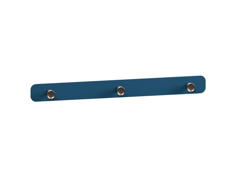 porte manteaux x3 bleu ozan — fond blanc