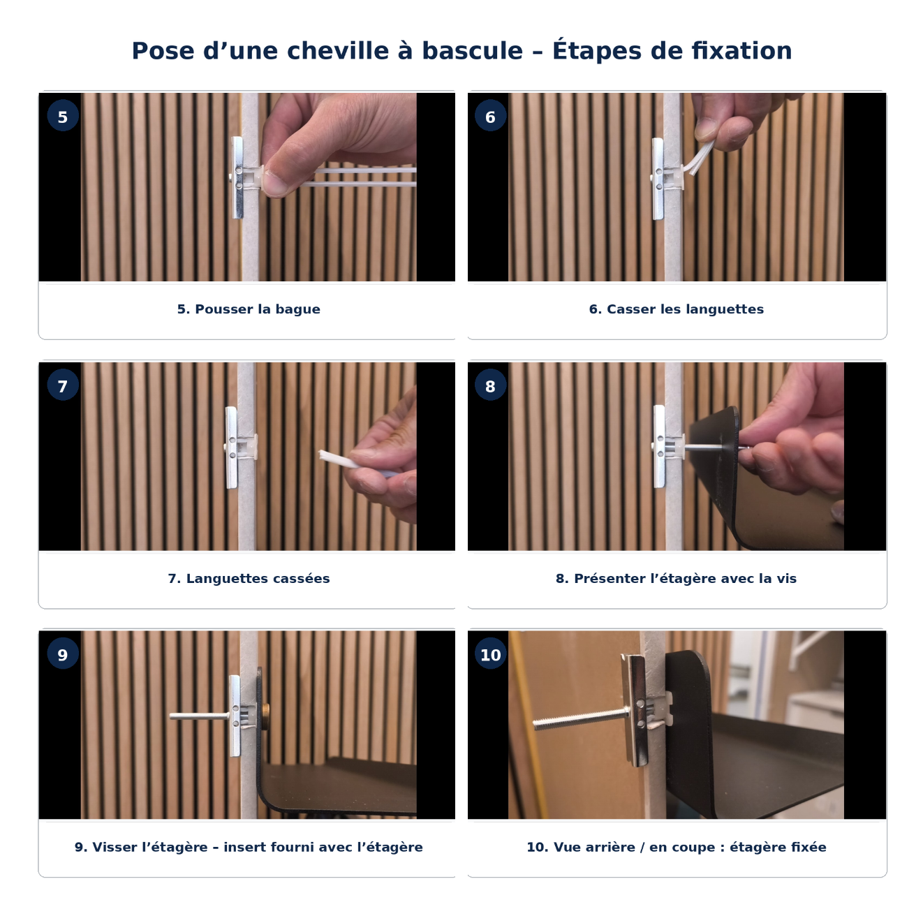 Faire coulisser la bague